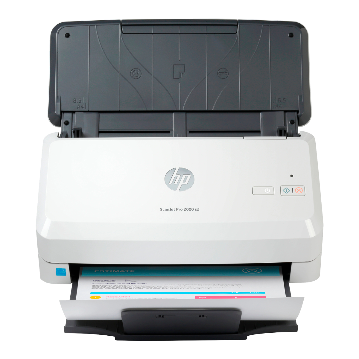 Сканер HP ScanJet Pro 2000 s2 6FW06A, A4, протяжной, 600 dpi, USB 3.0