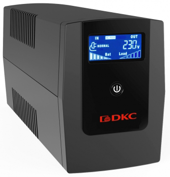 ИБП DKC INFOLCD1500S, линейно-интерактивный, 1500VA/900W, 3xSchuko, USB, LCD