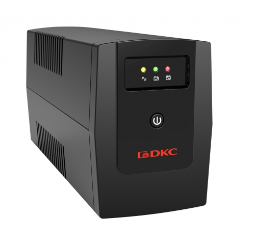 ИБП DKC INFO600S, линейно-интерактивный, 600 ВА/360 Вт, 2×Schuko, USB