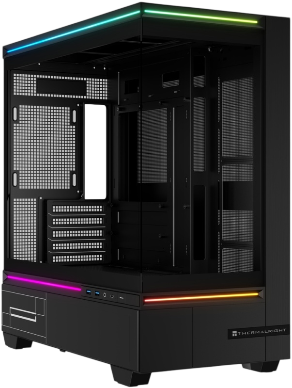 Корпус Thermalright TL-M10 Vision Black, Mini-Tower, mATX/mITX, TG, LCD