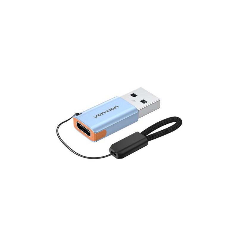 Адаптер Vention CUAH0, USB 3.1 Type-A (папа) — USB Type-C (мама), 10 Гбит/с