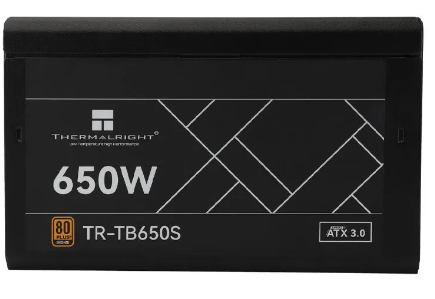 Блок питания Thermalright TR-TB650S, 650 Вт, 80 PLUS Bronze, ATX 3, 120 мм