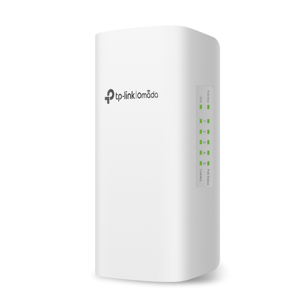 Коммутатор TP-Link SG2005P-PD Omada, 5×1GbE, 1×PoE++ In, 4×PoE+ Out
