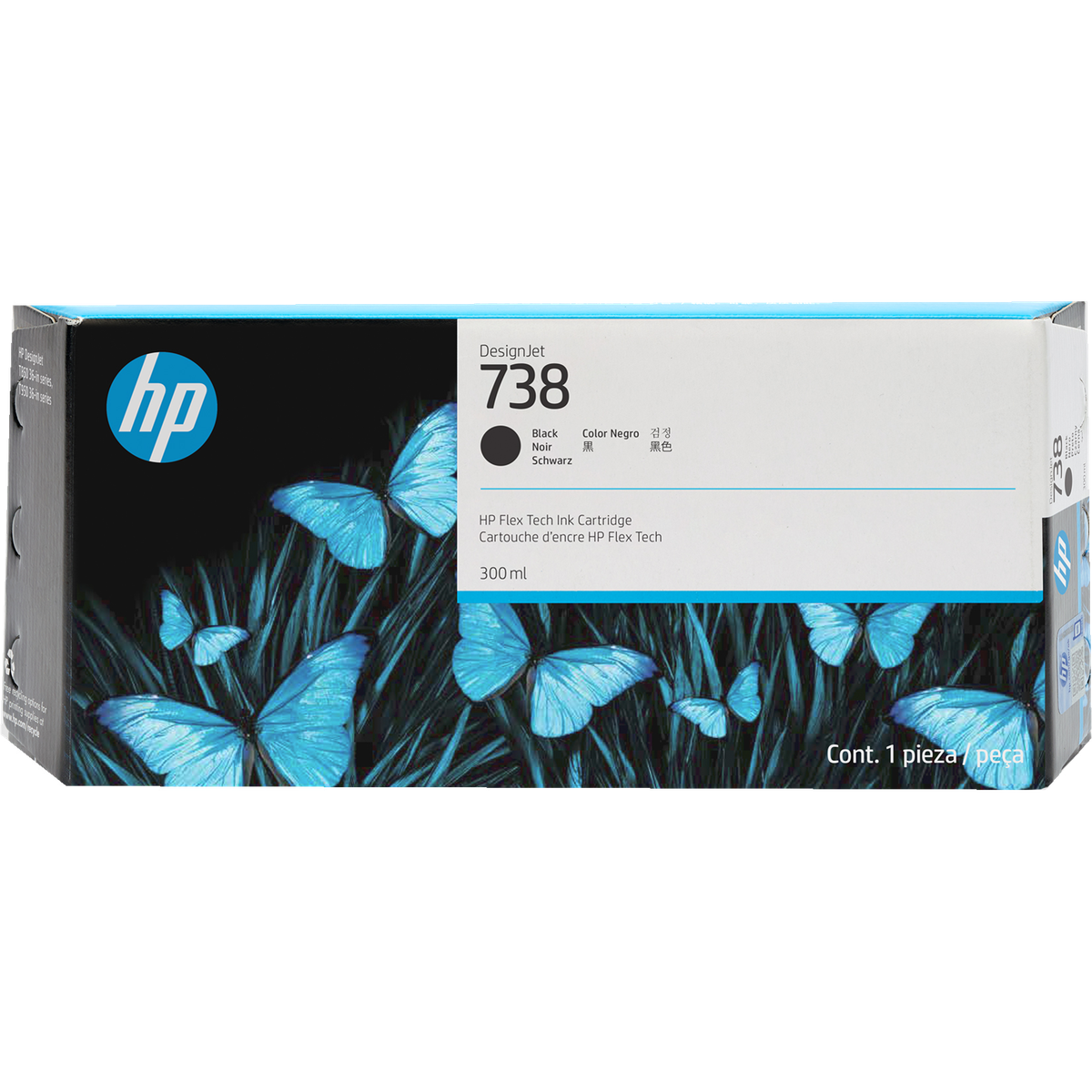 Картридж HP 498N8A, черный, 300мл, DesignJet