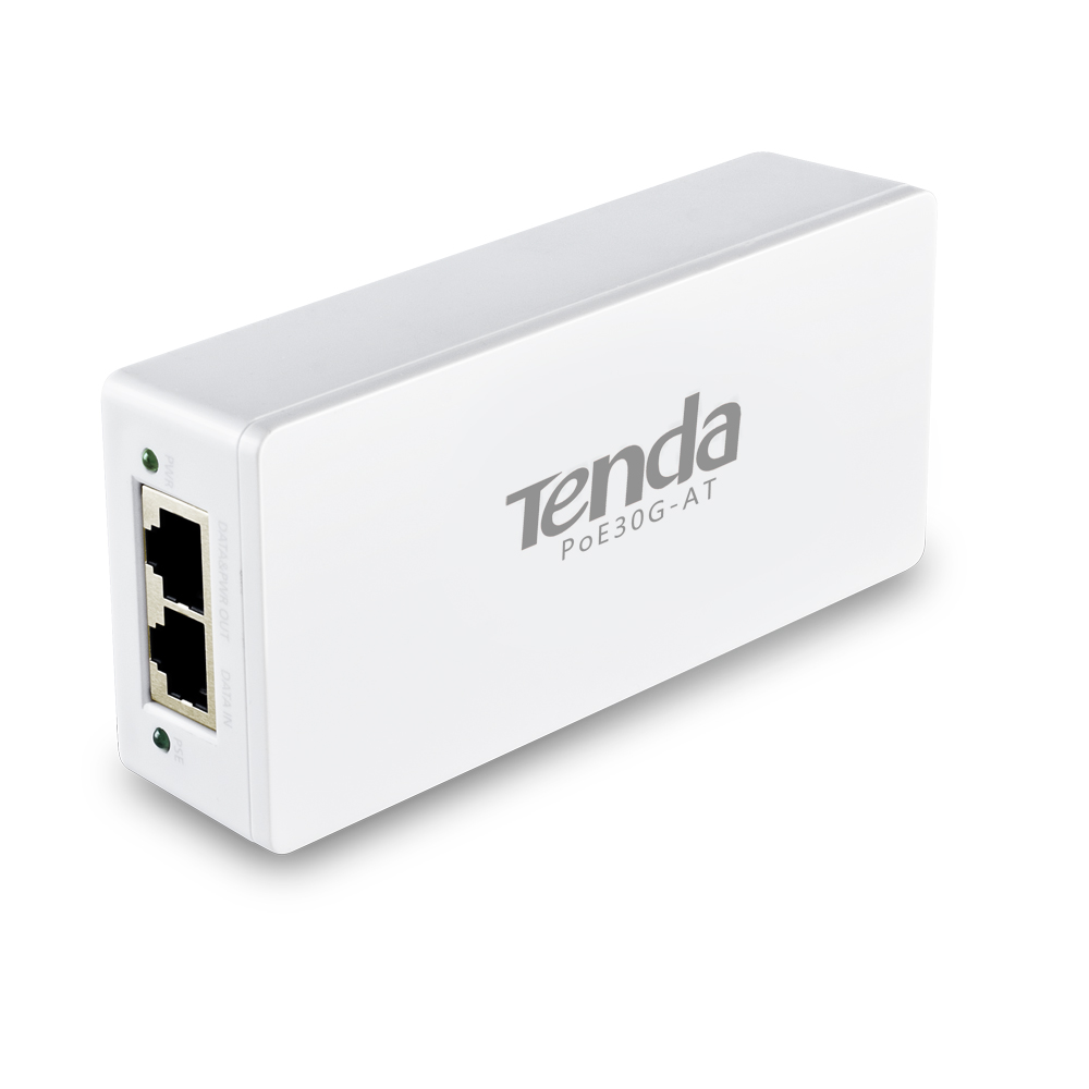 PoE-инжектор Tenda PoE30G-AT, 1×GE, 30Вт, IEEE802.3at