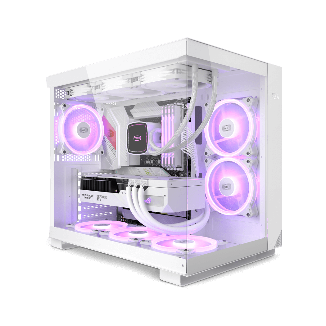 Корпус PCCooler C3T500 ARGB WH, Midi-Tower, ATX/mATX/ITX, 6×120 мм ARGB, USB-C