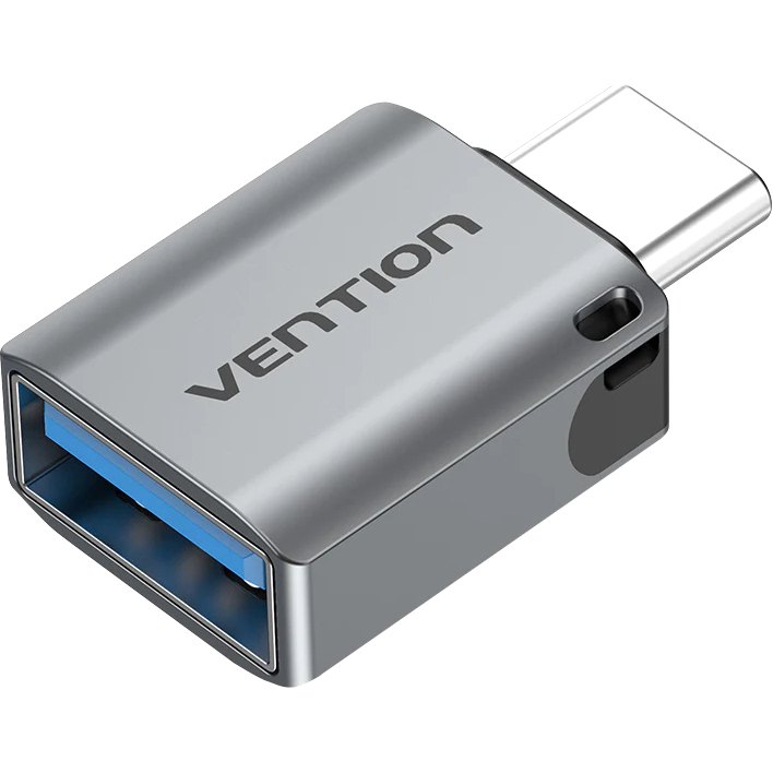 Переходник Vention CDQH0, Type-C→USB-A, OTG, 3A