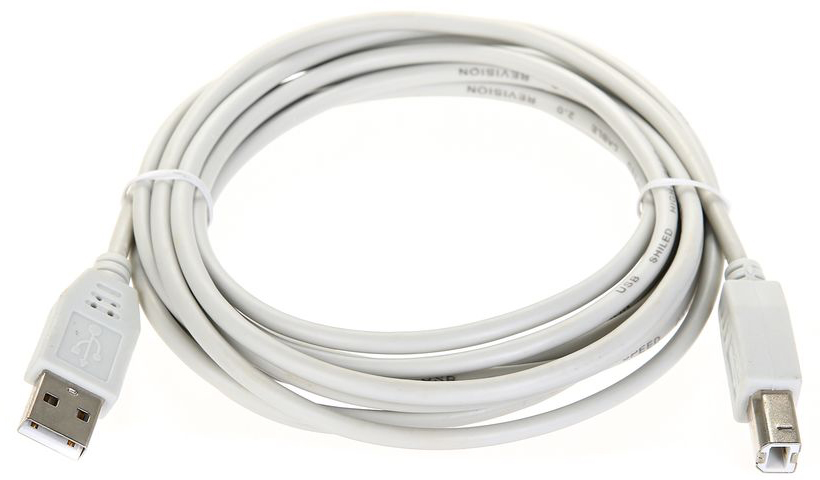 Кабель USB Telecom TC6900-3.0M, USB 2.0 A–B, 3 м, чёрный