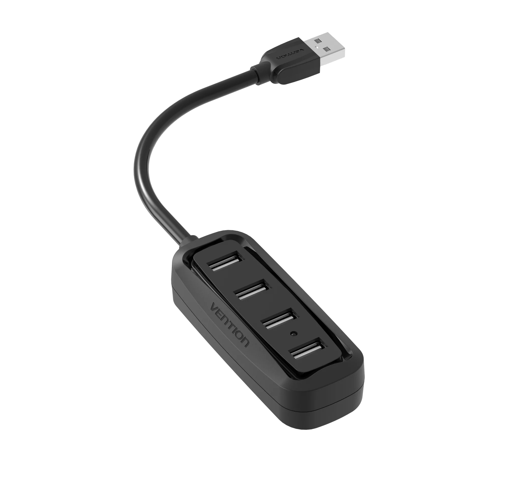 USB-концентратор Vention VAS-J43-B015, 4×USB 2.0 Type-A, кабель 0,15 м