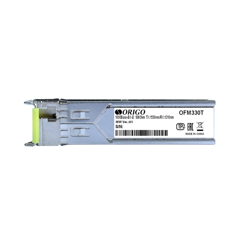 Трансивер Origo OFM330T/10KM/A1A, SFP, 1000Base-BX-D, Tx1550/Rx1310нм, 10 км
