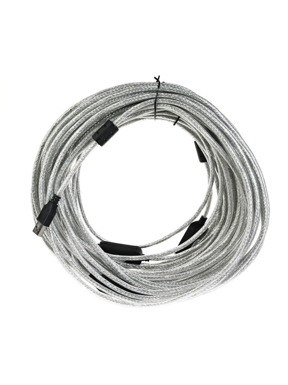 Кабель-адаптер Aopen ACU823-25M, USB 2.0 активный, Am—Af, 25 м