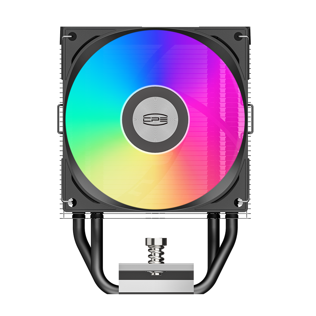 Кулер для процессора PcCooler R300 ARGB BK, 150 Вт, 92 мм, 3 трубки, ARGB