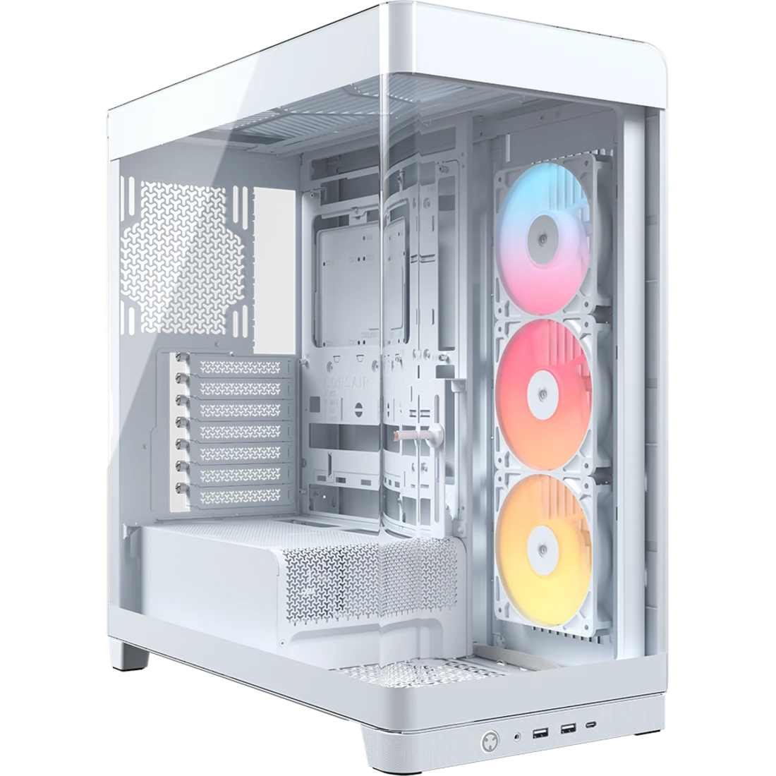 Корпус Corsair CC-9011315-WW, Midi-Tower, E-ATX, 3×120 мм ARGB, белый