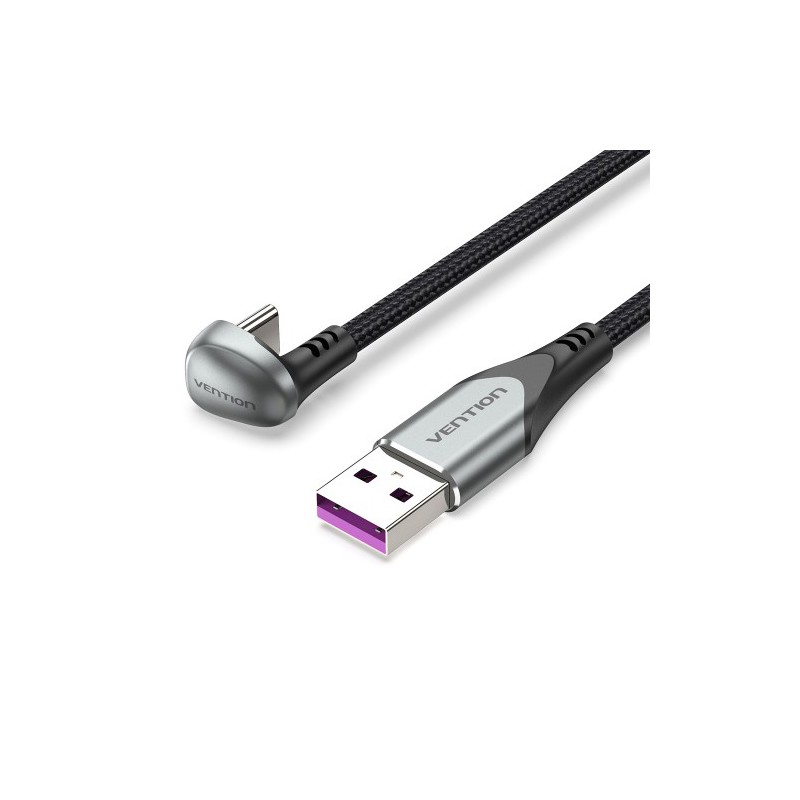 Кабель Vention COHHH, USB 2.0 AM — USB-C, 2 м, U-образный, 5 А