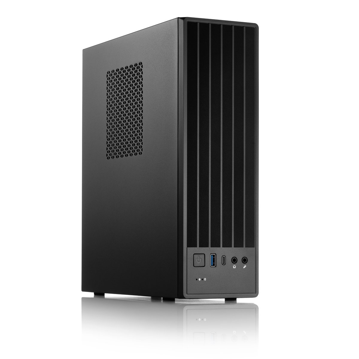 Корпус Foxline FL-461-FLX400, mATX Desktop, БП Flex 400 Вт, USB 3.0 + Type-C