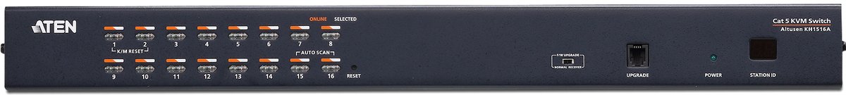 KVM-коммутатор Aten KH1516A, 16 портов Cat 5, 1U, VGA 1920×1200