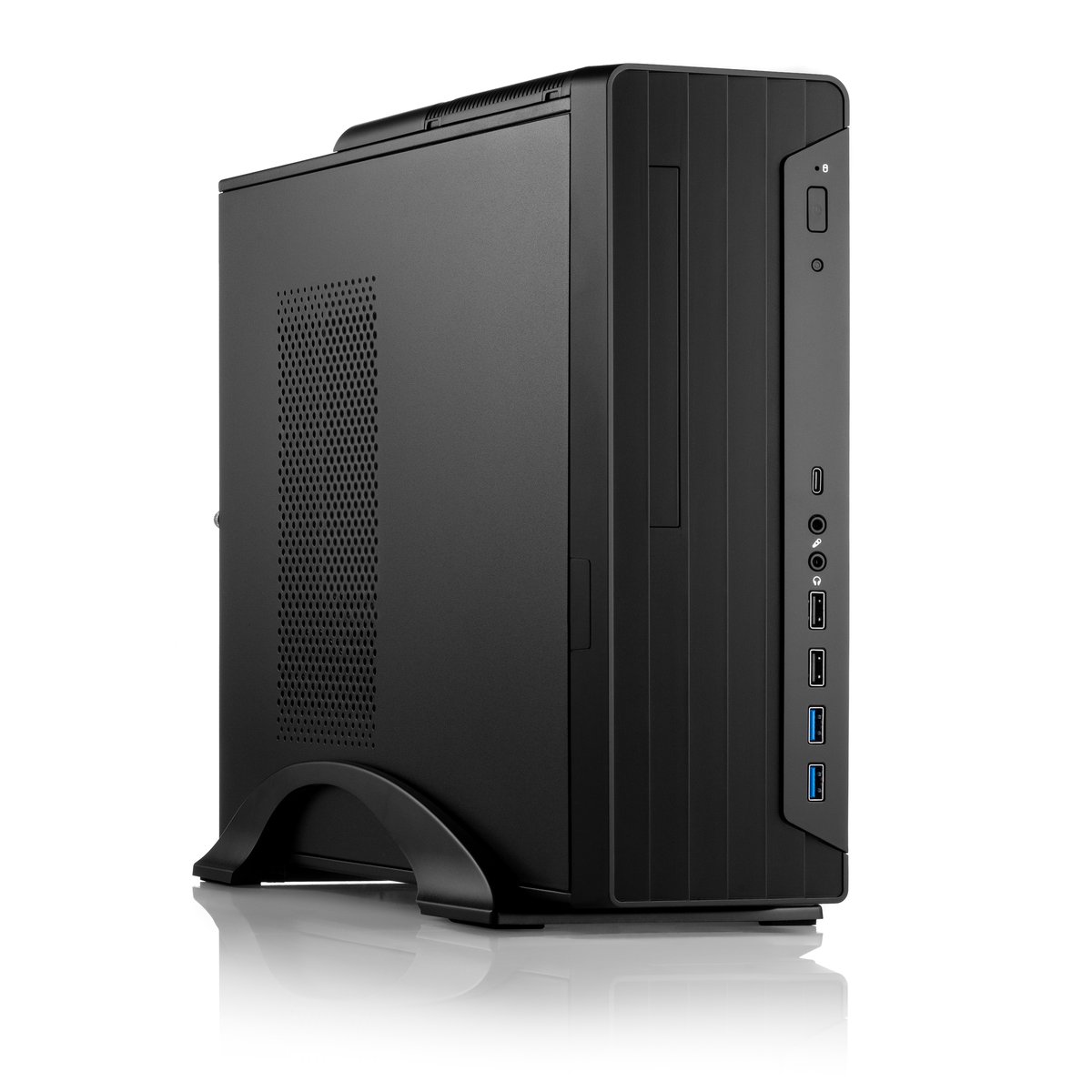 Корпус Foxline FL-418-SFX400-U32C, mATX Desktop, БП 400 Вт SFX, USB-C