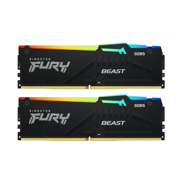 Память Kingston KF560C36BBE2AK2-32, 2×16GB DDR5 6000MHz Fury Beast RGB