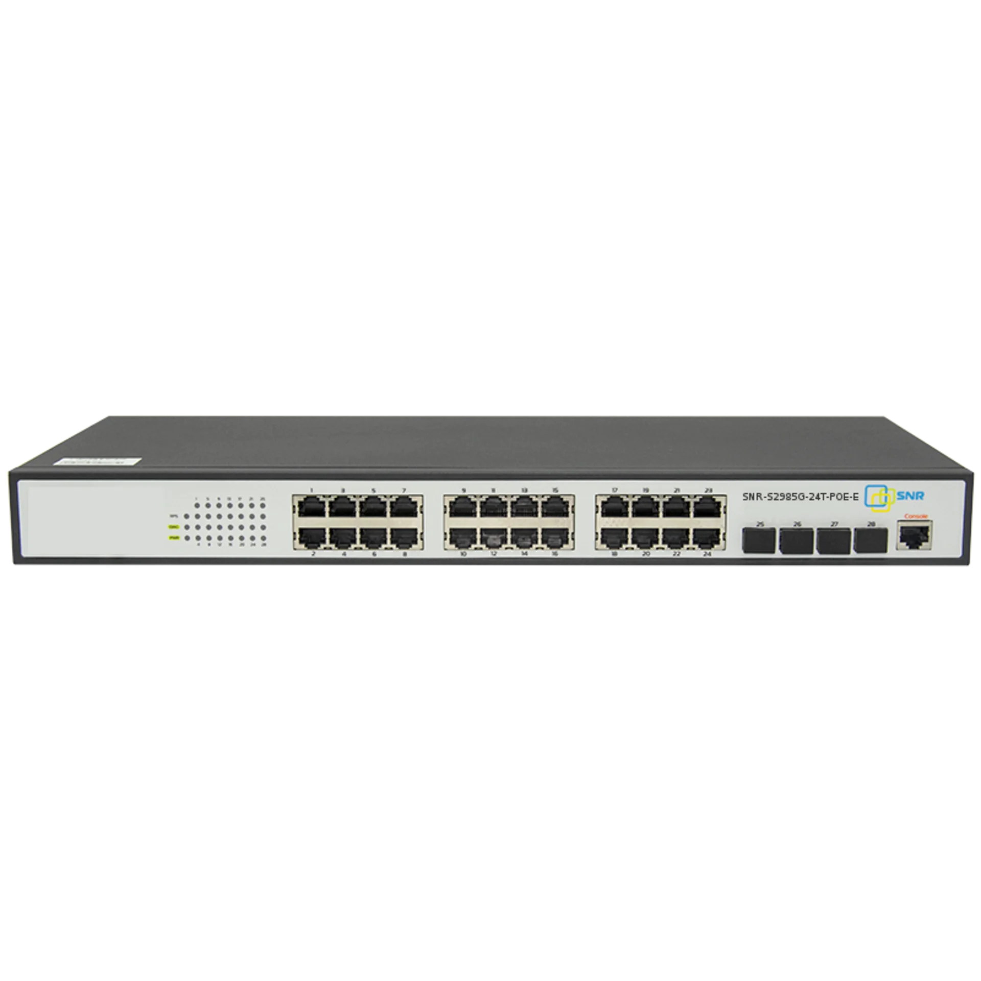 Коммутатор SNR SNR-S2985G-24T-POE-E, L2, 24×1GbE PoE, 4×SFP, PoE-бюджет 370 Вт