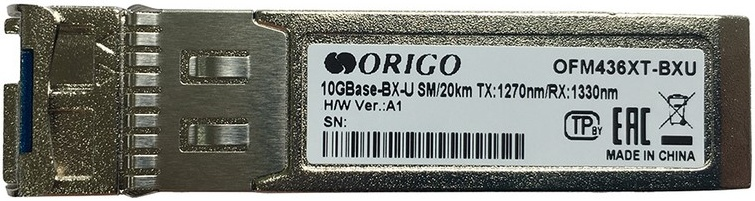 SFP-трансивер ORIGO OFM436XT-BXU/20KM/A1A, 10GBase-BX-U, 20 км