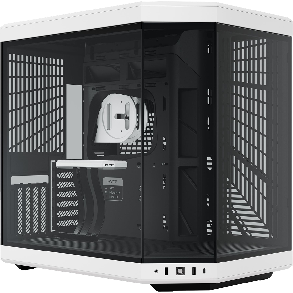 Корпус HYTE CS-HYTE-Y70-BW, Y70, Midi-Tower, TG, Black Panda
