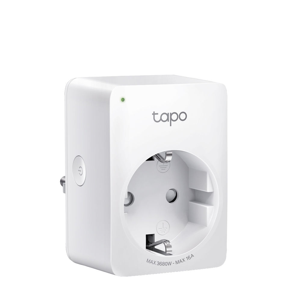 Умная розетка TP-LINK Tapo P100(1-pack), Wi-Fi 2,4 ГГц, 10 А, 220–240 В