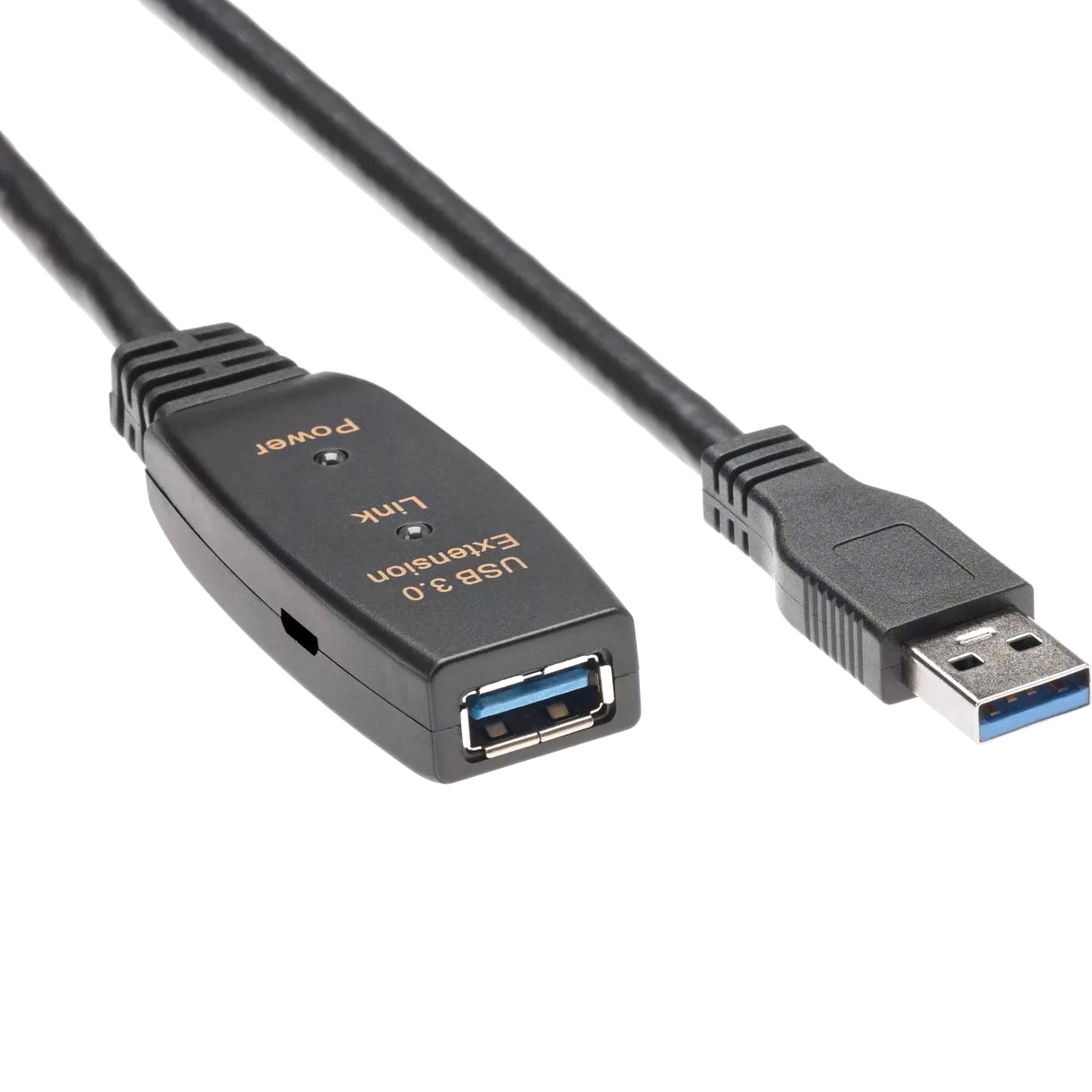 Кабель USB VCOM ACU827A-15M, активный удлинительный, USB 3.0 AM–AF, 15 м
