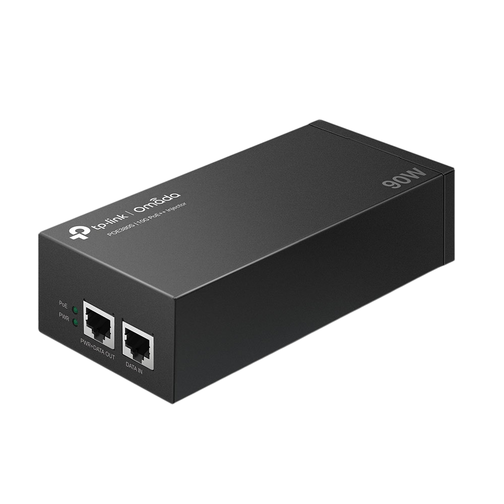Инжектор PoE++ TP-Link Omada POE380S, 10 Гбит/с, IEEE 802.3af/at/bt, до 90 Вт