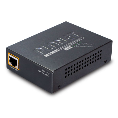 PoE-сплиттер PLANET POE-171S, 1 порт 10/100/1000 Мбит/с, 12/19/24 В, 50 Вт