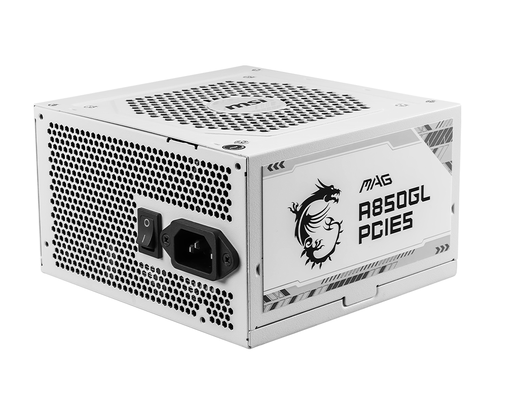 Блок питания MSI MAG A850GL PCIE5, 850W, 80+ Gold, ATX 3.0, Full modular