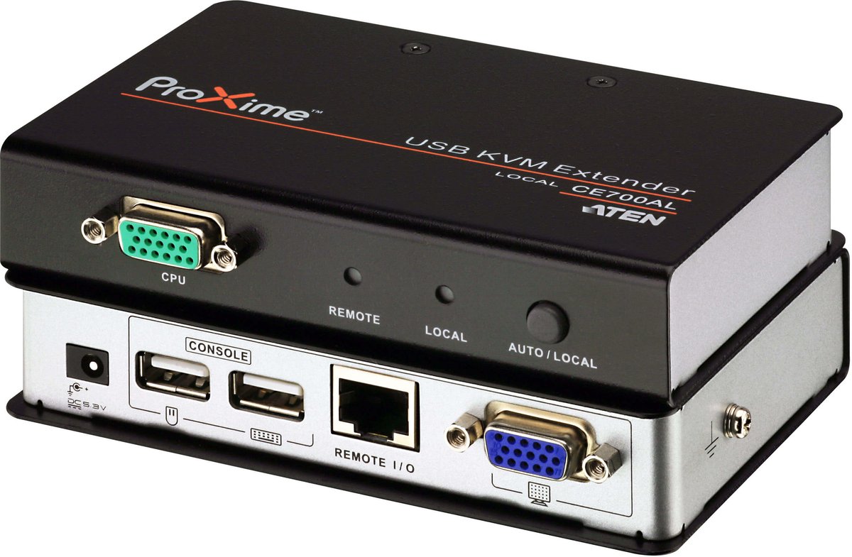KVM-удлинитель Aten CE700A, USB+VGA, до 150м