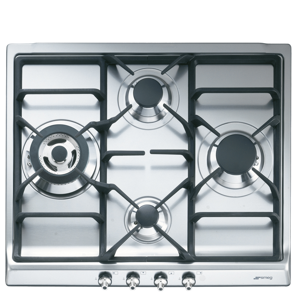 Варочная панель SMEG SER60SGH3, газовая, 4 конфорки, 60 см, нержавеющая сталь