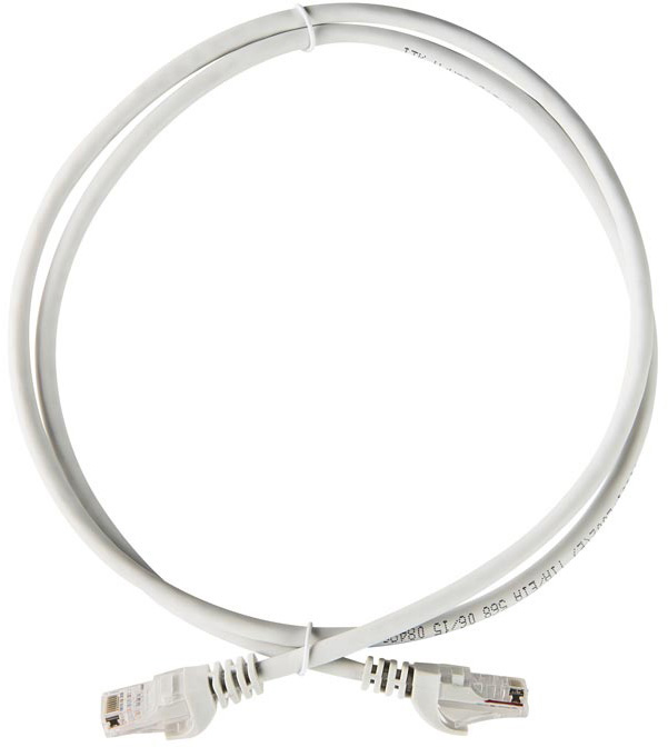Патч-корд ITK PC01-C5EUL-2M, кат.5E UTP, LSZH, 2 м, серый