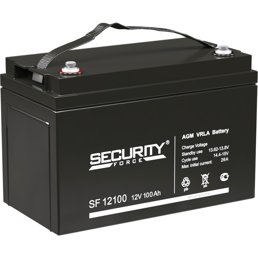 Аккумулятор DELTA Battery SF 12100, 12 В, 100 А·ч, AGM, клеммы M8