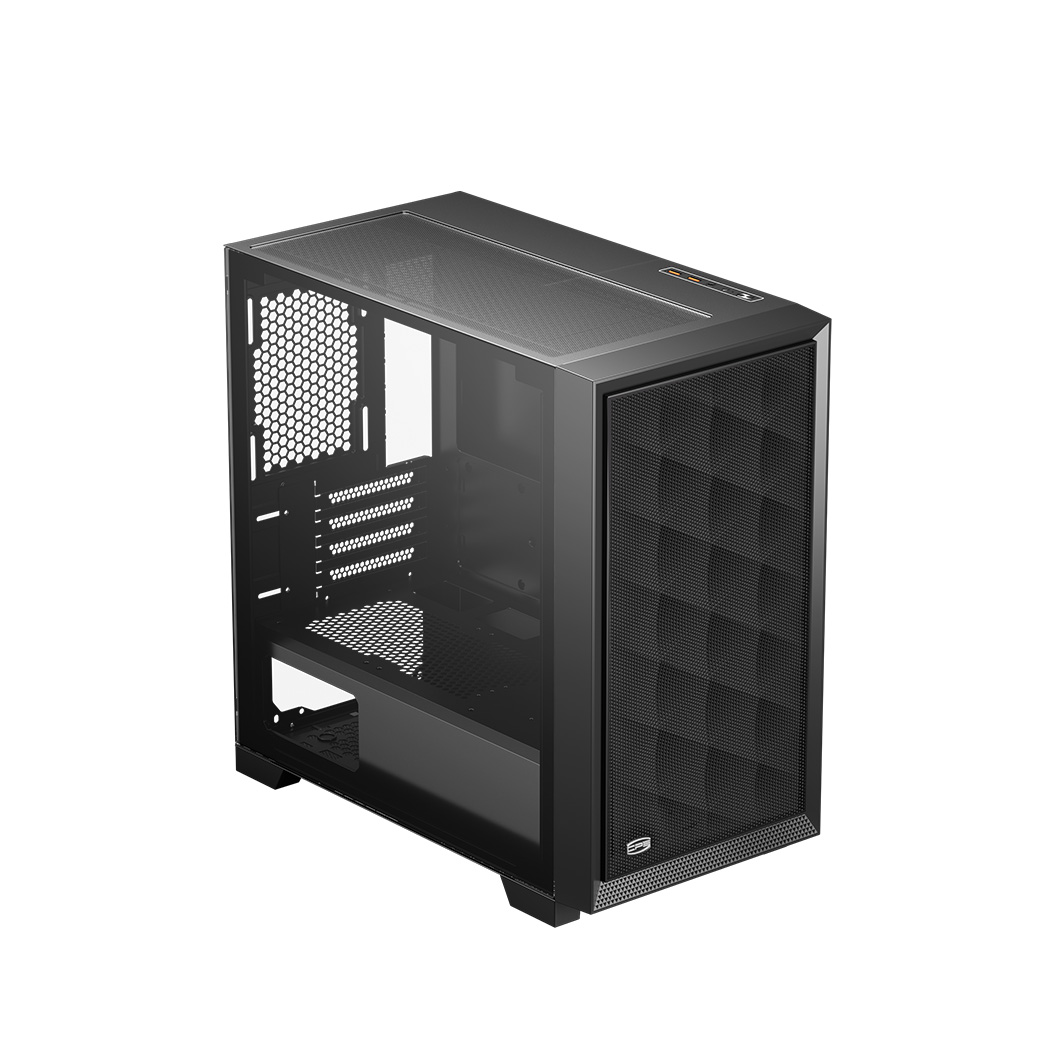 Корпус PCCooler C3D310 BK, Mini-Tower, mATX/mITX, TG, Mesh, без БП