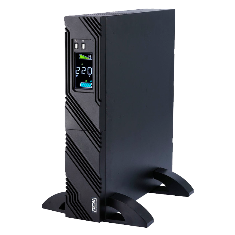 ИБП Powercom SPR-1500 LCD, линейно-интерактивный, 1500ВА/1200Вт, Rack 2U/Tower, 8×IEC C13
