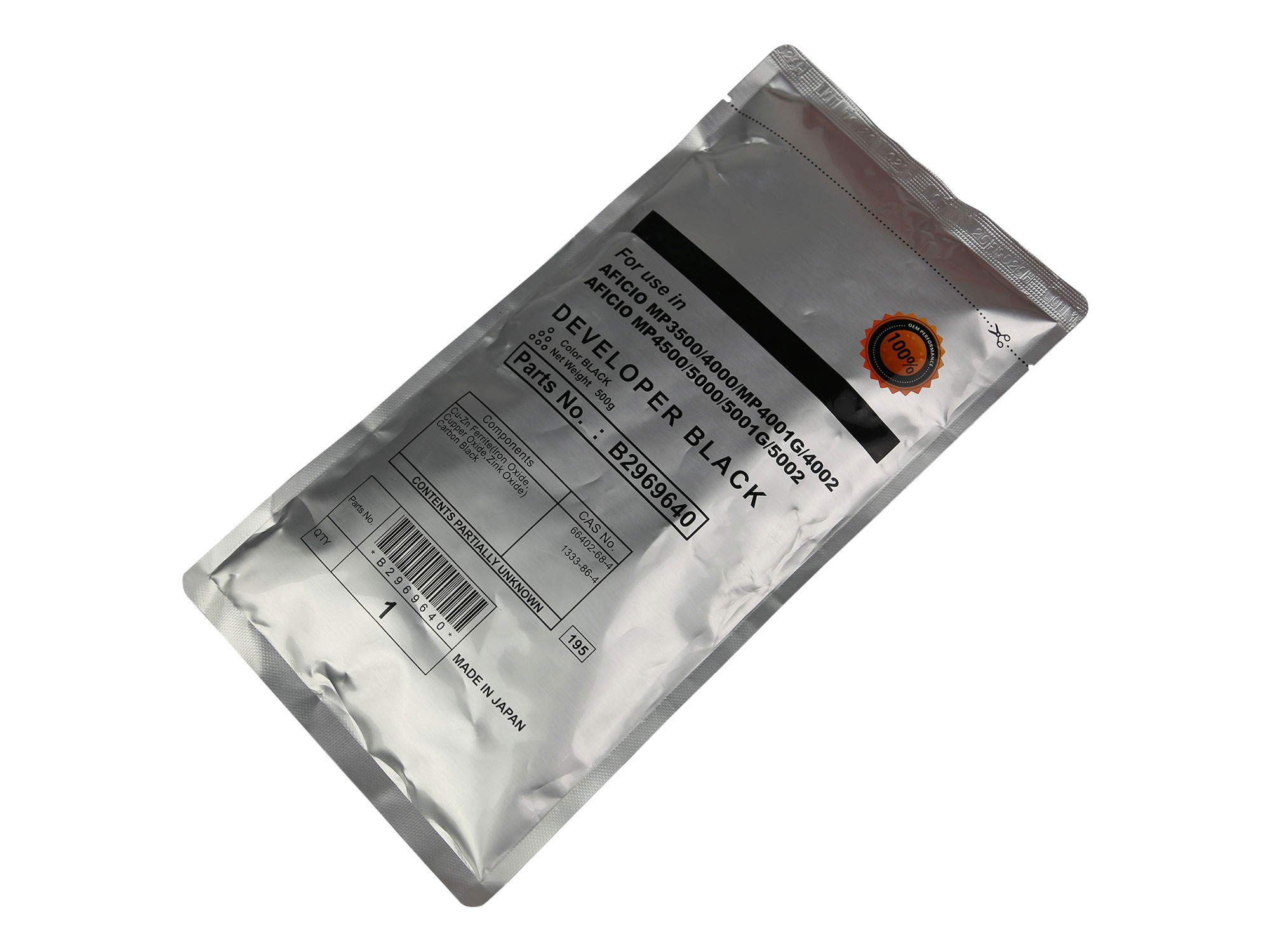 Девелопер CET CET8107N, для Ricoh Aficio MP3500/MP4000/MP5000, 500 г, 200000 стр.