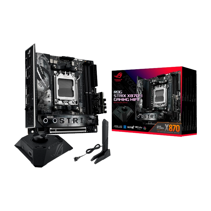 Материнская плата ASUS 90MB1IW0-M0EAY0, ROG STRIX X870-I GAMING WIFI, AM5, X870, Mini-ITX