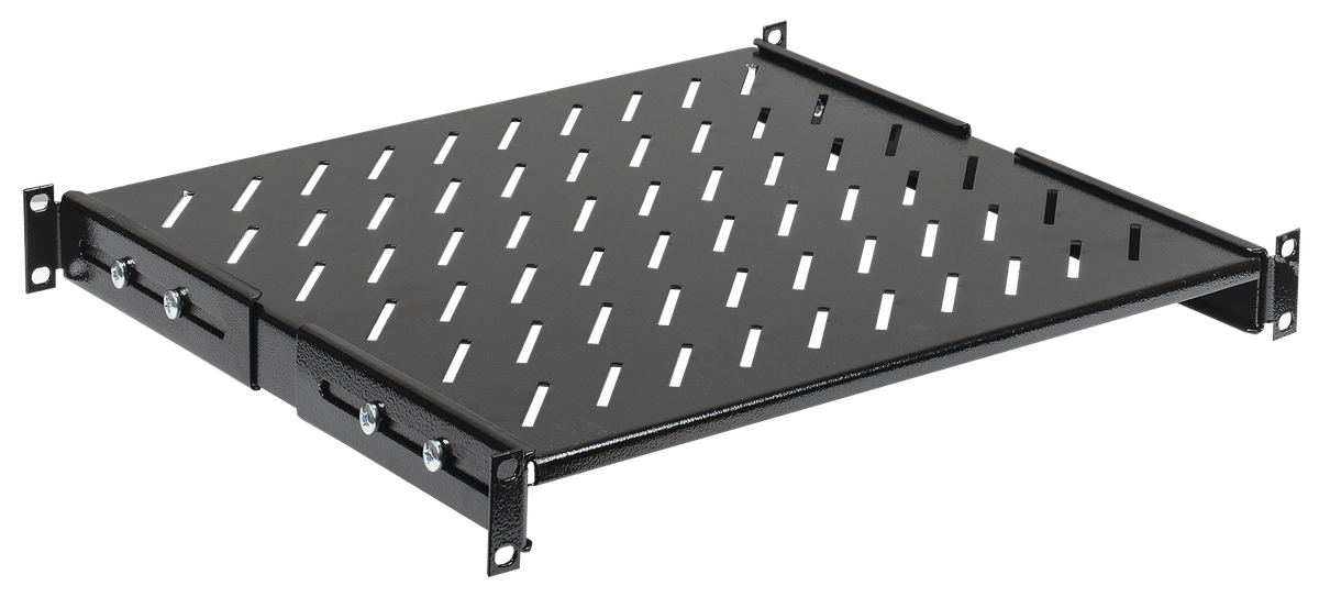Полка стационарная усиленная ITK FS05-600MP-R, L=600мм, черная