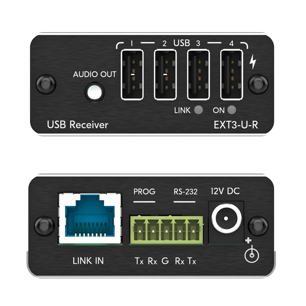 Комплект передачи Kramer EXT3-U-KIT, USB 2.0 и RS-232 по витой паре, PoC