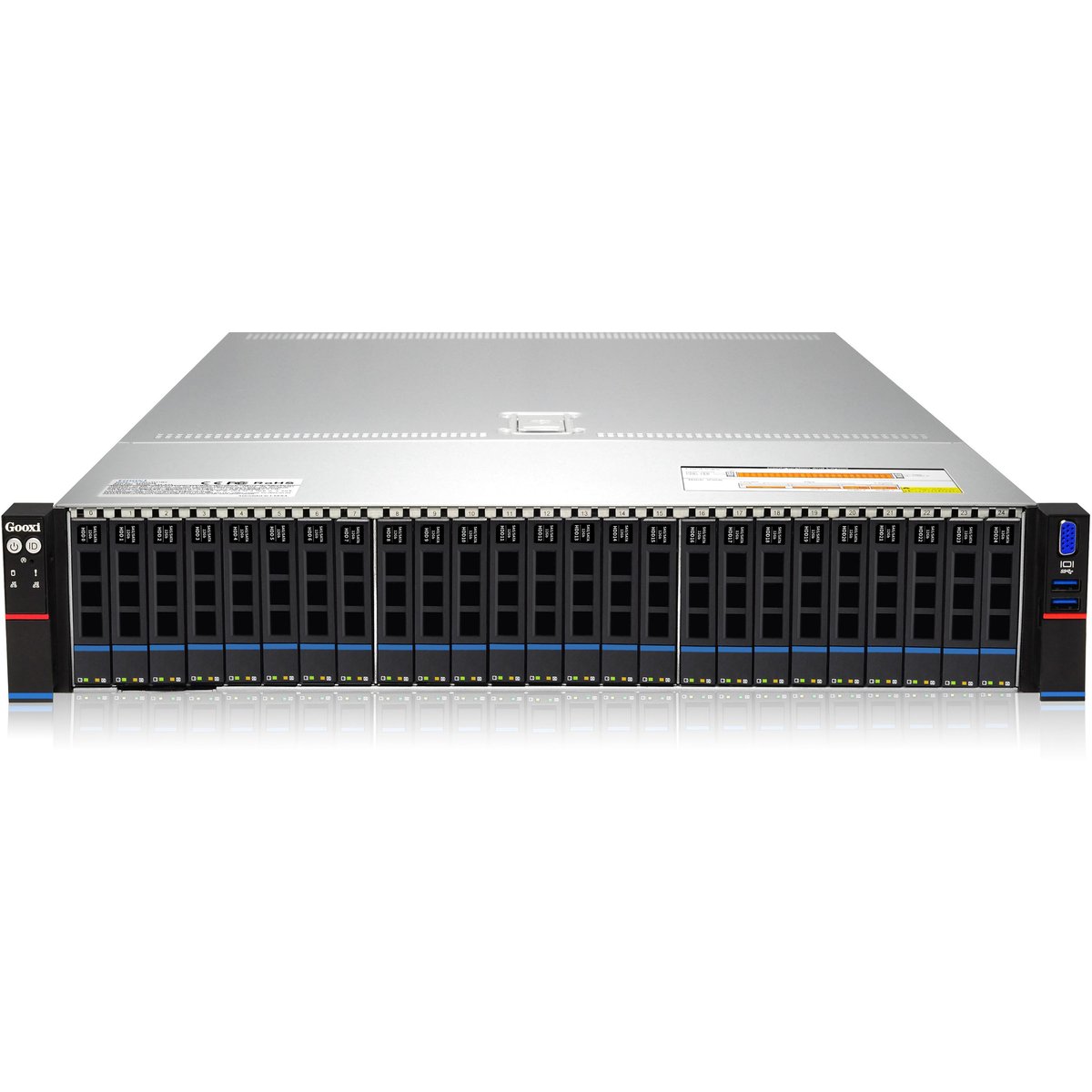 Серверная платформа Gooxi 0.96.002.1008, 2U, AMD EPYC 7003, 25 bay