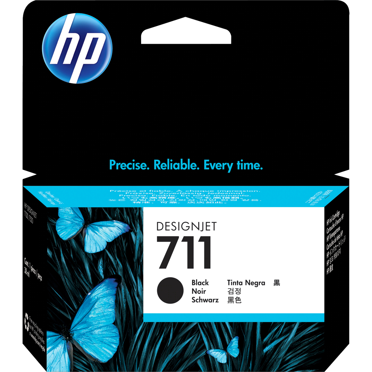 Картридж HP 711 CZ129A, чёрный, 38 мл, пигментные чернила