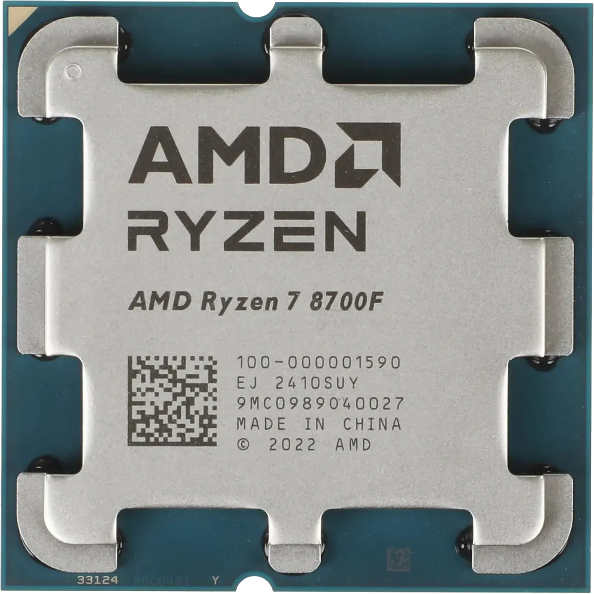 Процессор AMD Ryzen 7 8700F, 8 ядер/16 потоков, 4,1–5,0 ГГц, Socket AM5, 65 Вт, OEM