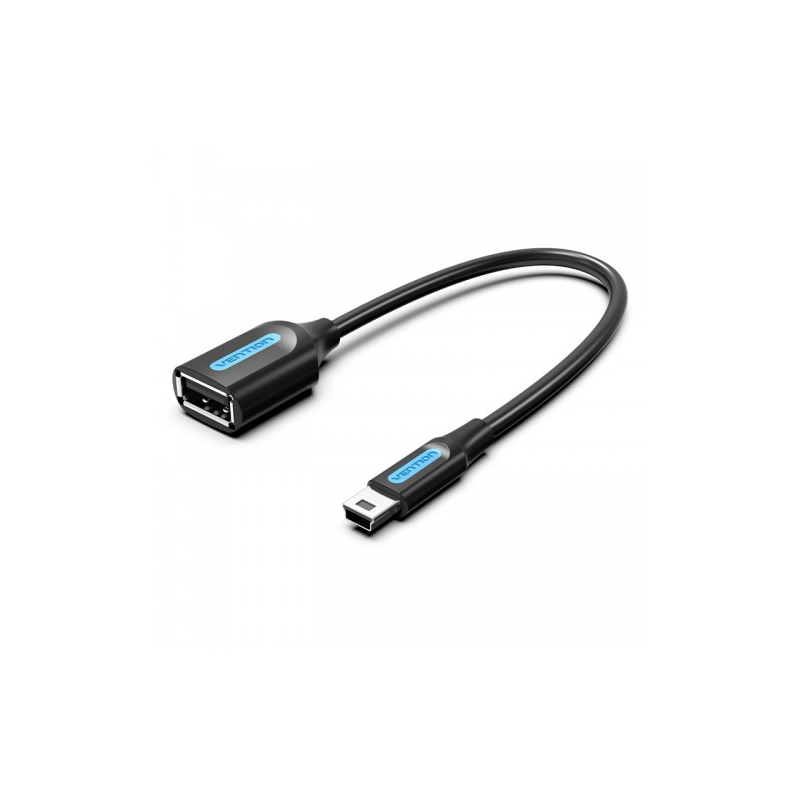 Адаптер-переходник Vention CCTBB OTG USB 2.0 AF — mini-B 5pin, 0.15 м