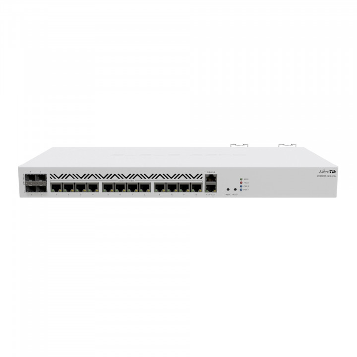 Маршрутизатор MikroTik CCR2116-12G-4S+, 16 ядер, 12×GbE, 4×SFP+, 1U
