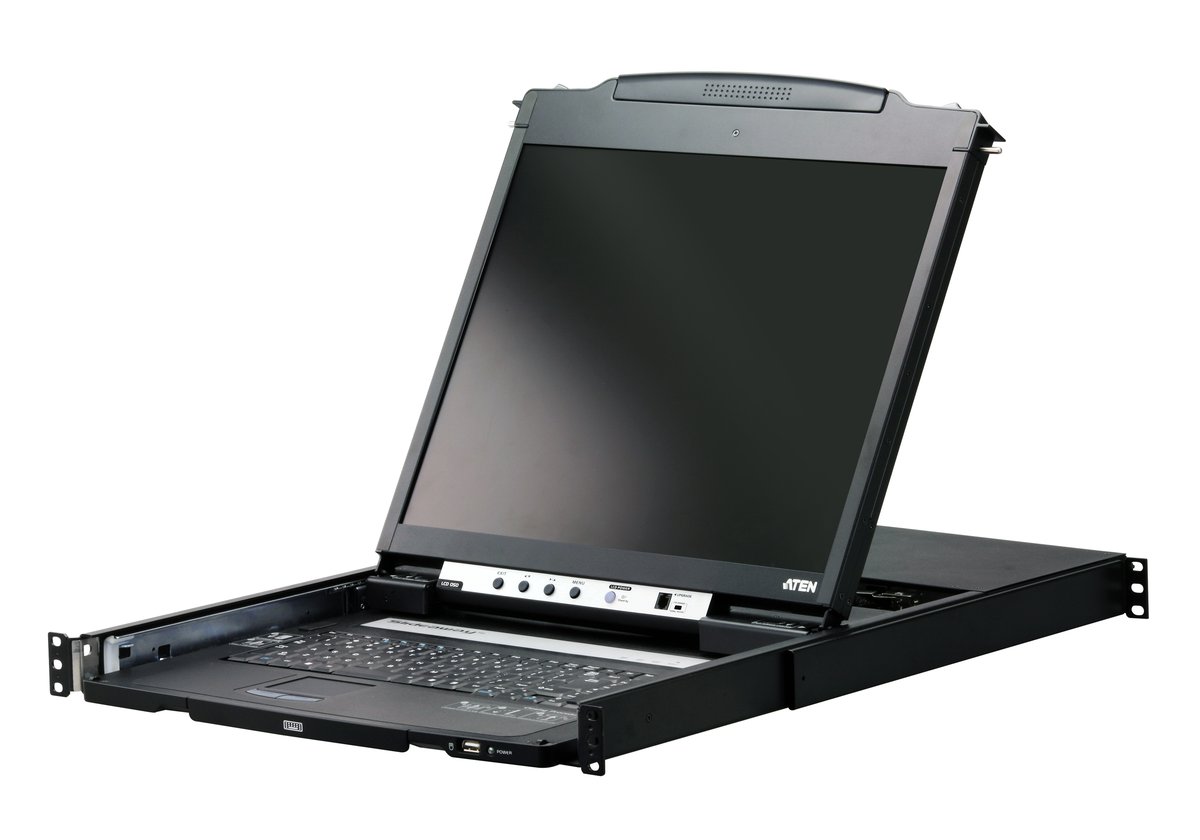 KVM-консоль ATEN CL5800NR, 19", LCD, PS/2-USB, Dual Rail