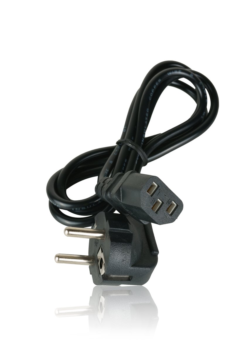 Кабель питания Foxline FL-PWRC-12EU, Schuko–C13, 1.2м