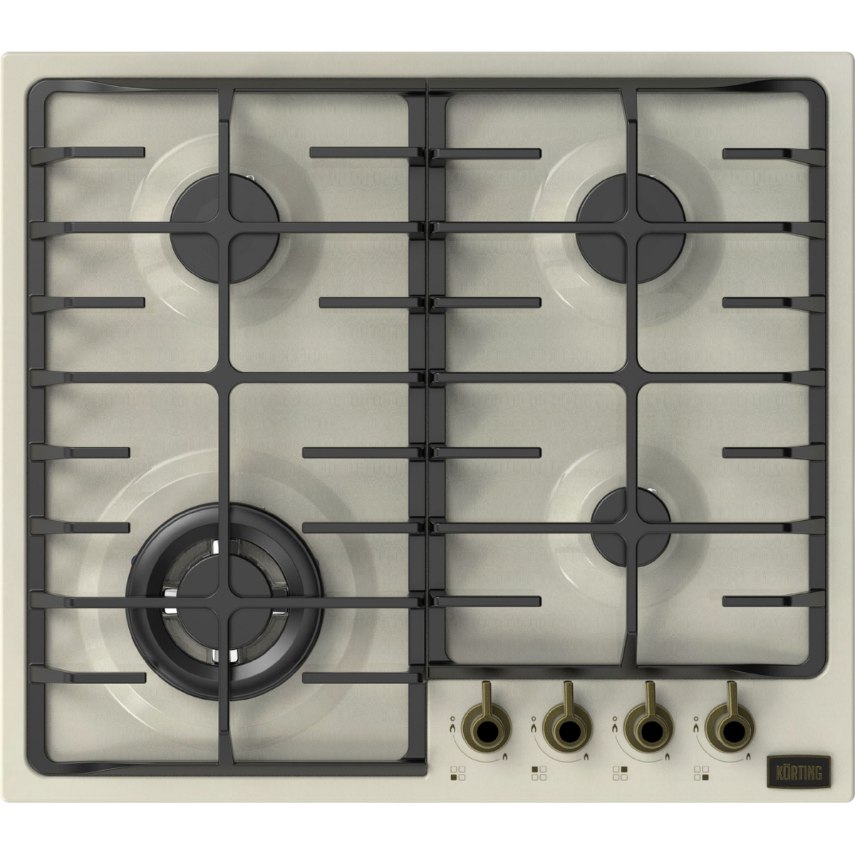 Варочная панель Korting HG 674 CTRB, газовая, 4 конфорки, WOK