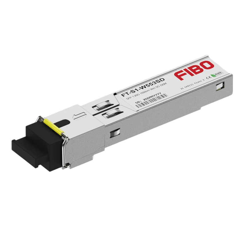 Трансивер FIBO FT-S1-W553SD, SFP, 1.25G, 3 км, WDM 1550/1310 нм, SC