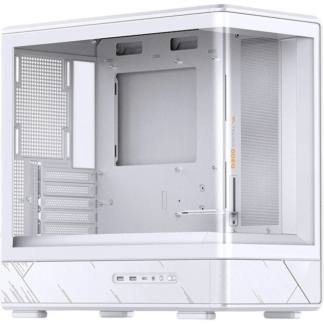Корпус Jonsbo D200 White, Mini-Tower, Micro-ATX/Mini-ITX, без БП, белый